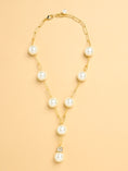 Load image into Gallery viewer, Cloud Pearl Lariat Necklace
