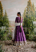 Load image into Gallery viewer, Purple jacket with ivory lehenga
