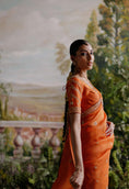 Load image into Gallery viewer, Rust orange saree set
