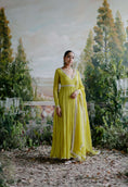 Load image into Gallery viewer, Lime Anarkali Set
