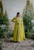 Load image into Gallery viewer, Lime Anarkali Set
