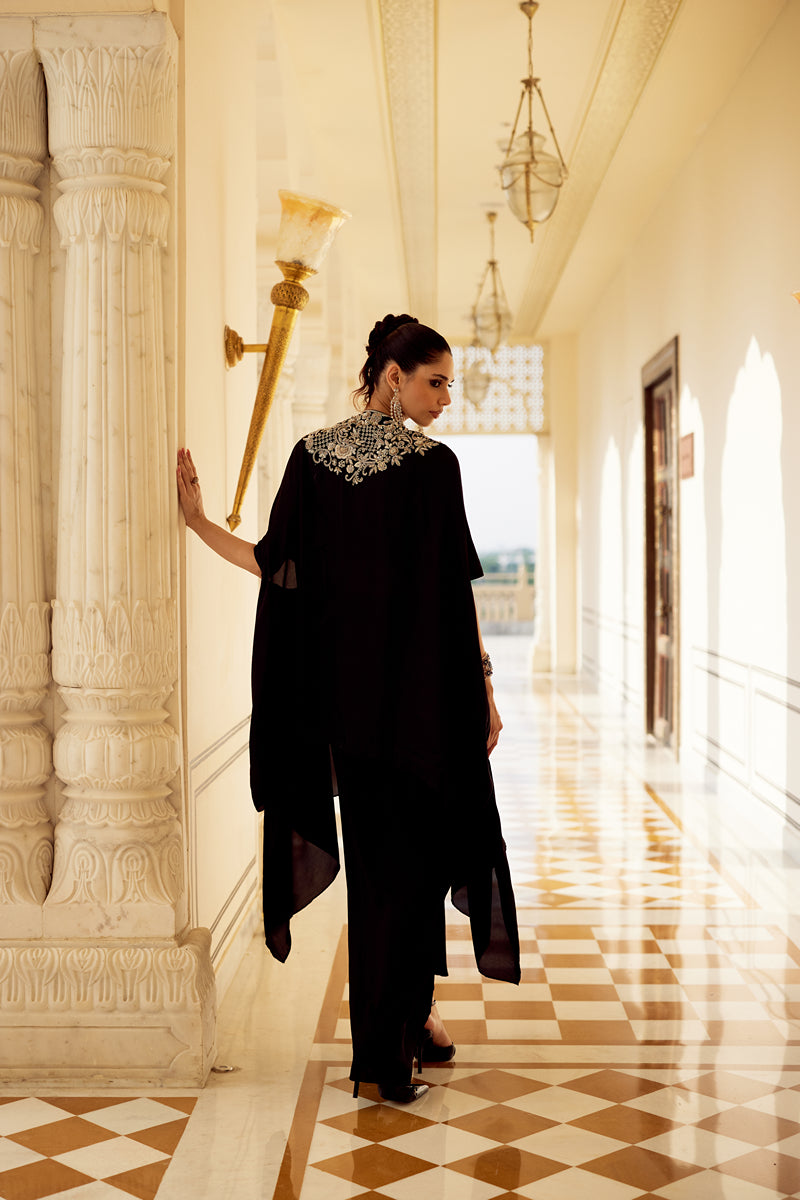 KARLA CAPE SET WITH SKIRT