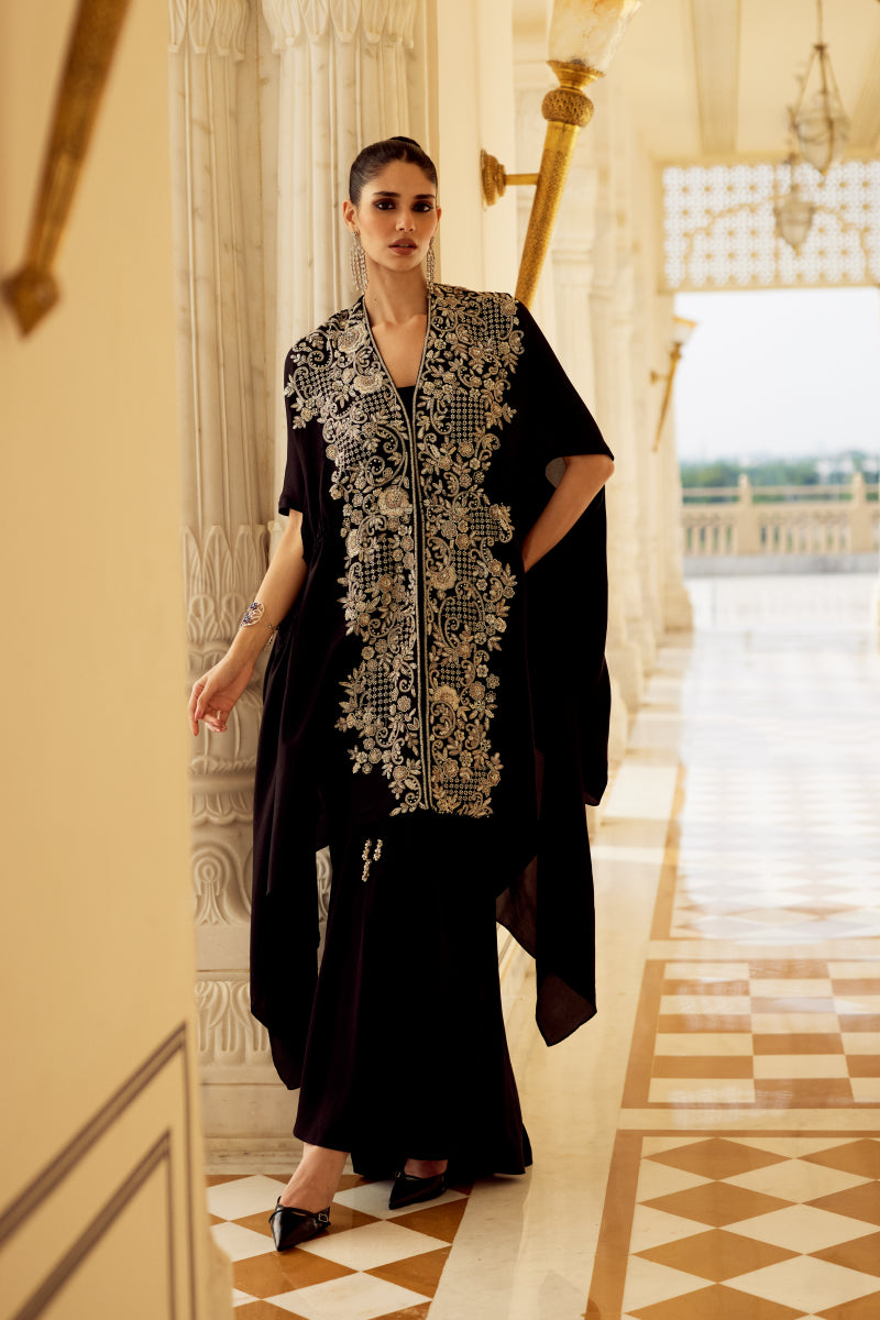 KARLA CAPE SET WITH SKIRT