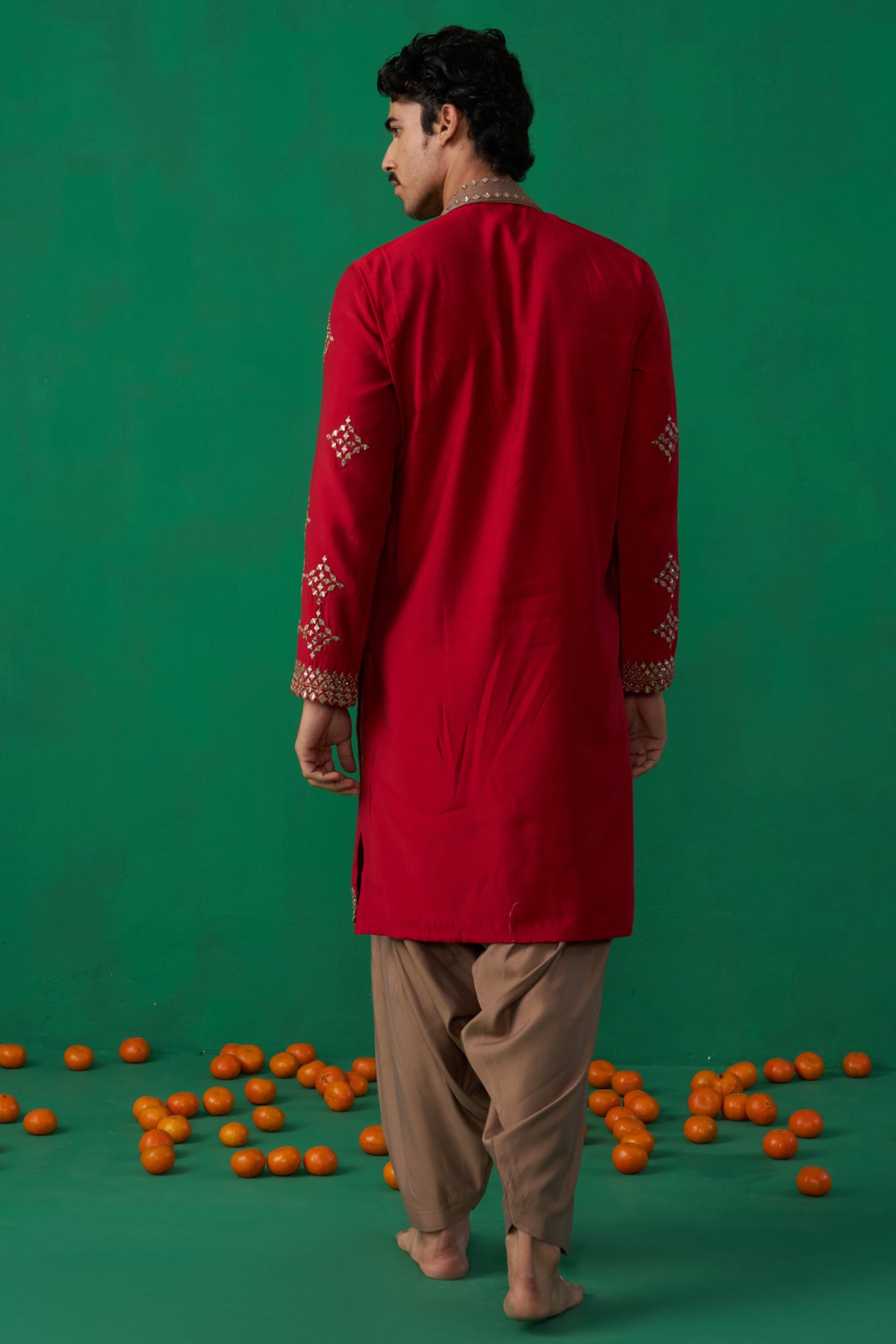 DARPAN RED KURTA SET