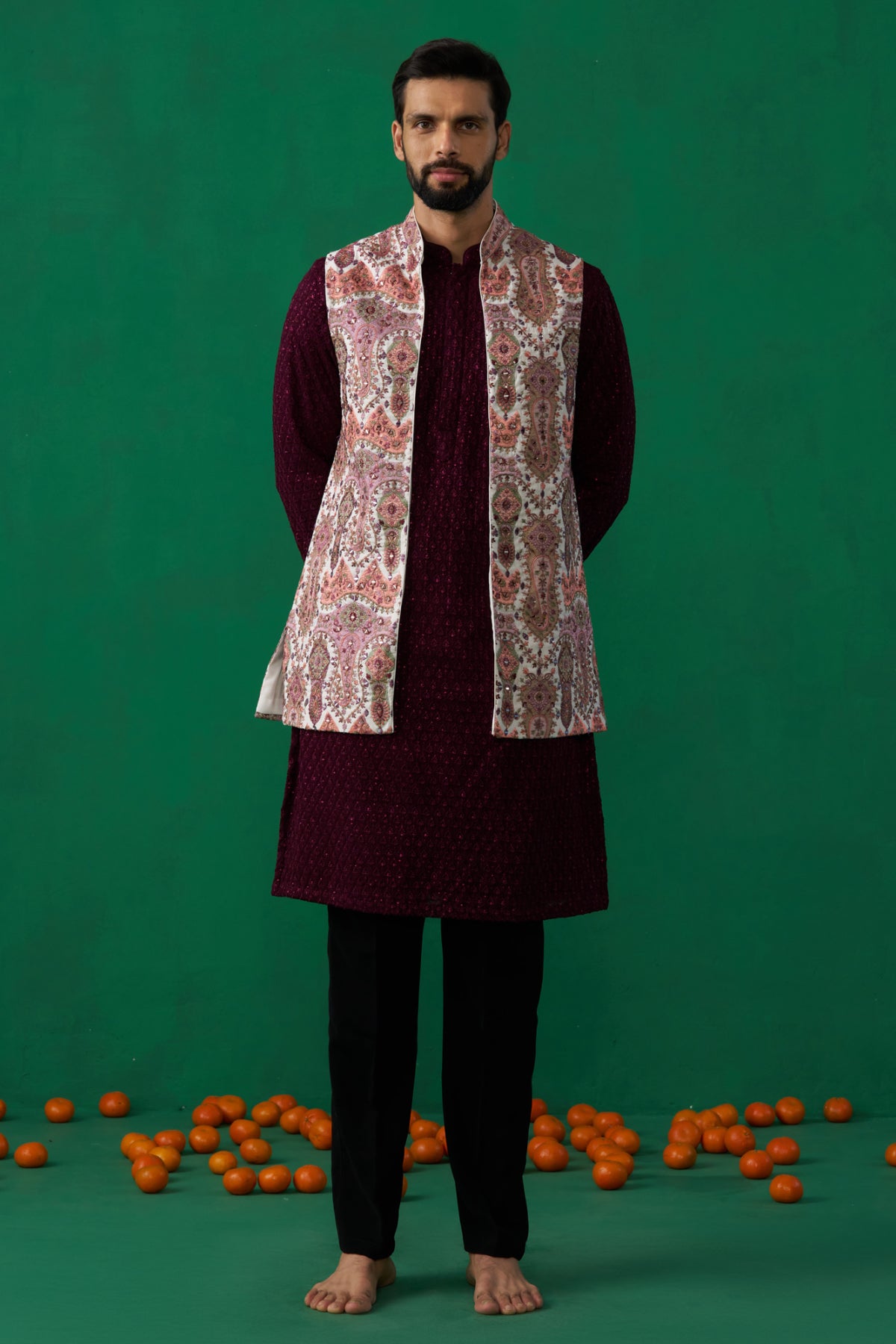 KASHMIRI MULTI KURTA JACKET SET