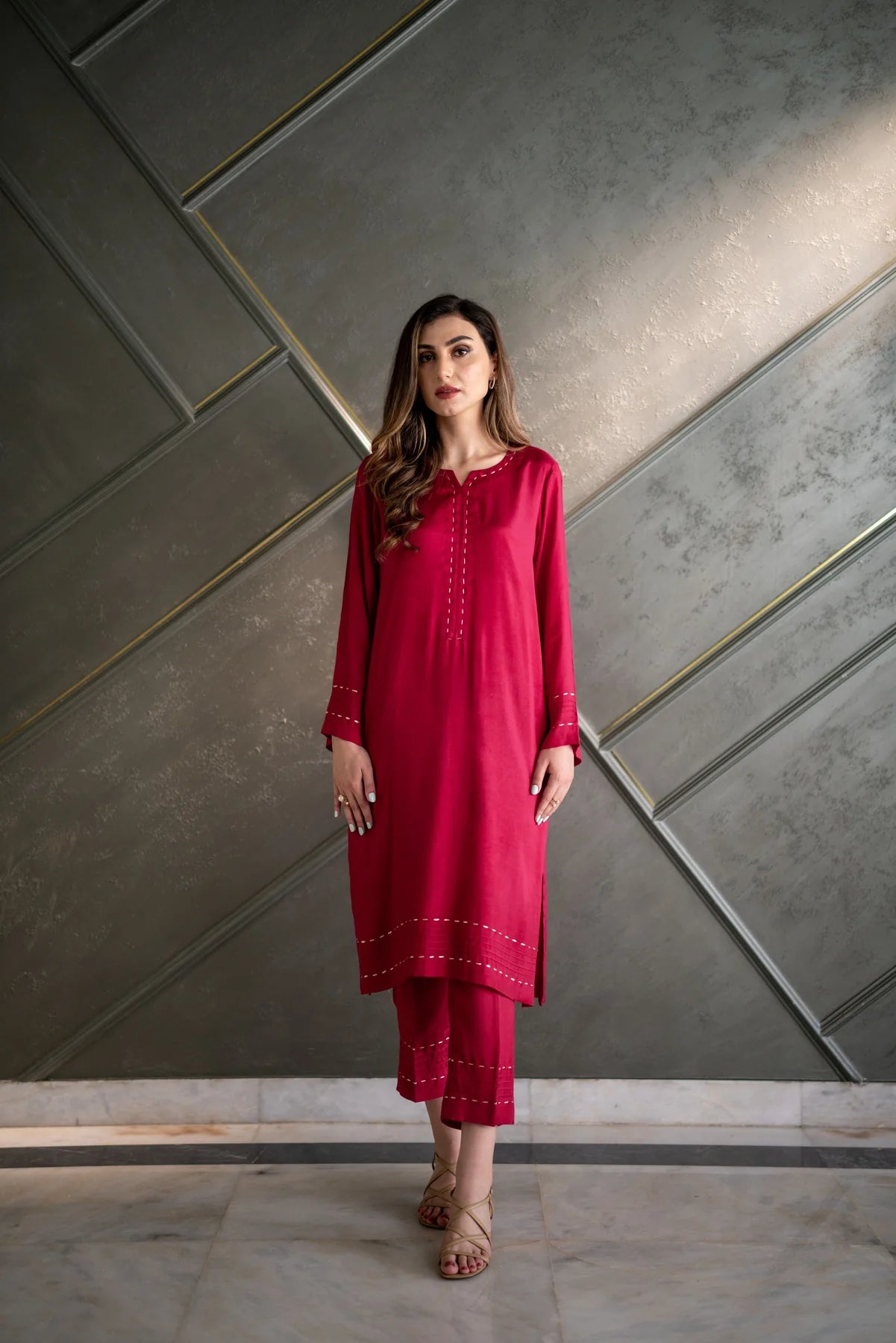 Magenta Pink Kurta with Pants