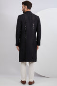 Load image into Gallery viewer, Signature Black Embroidered Sherwani with Intricate Sequins
