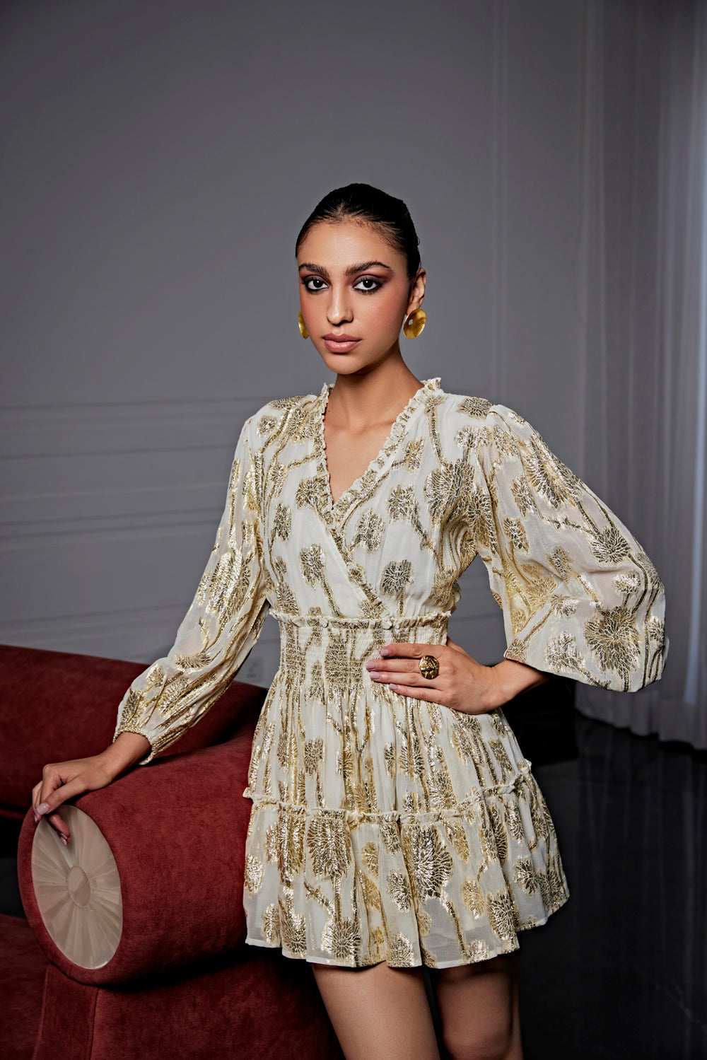 GOLD LUREX DRESS