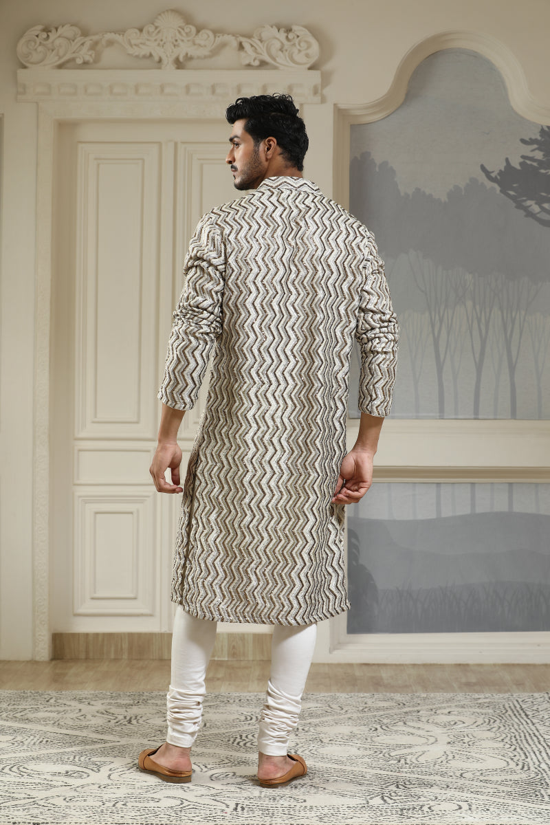 Nude Resham Kurta Set