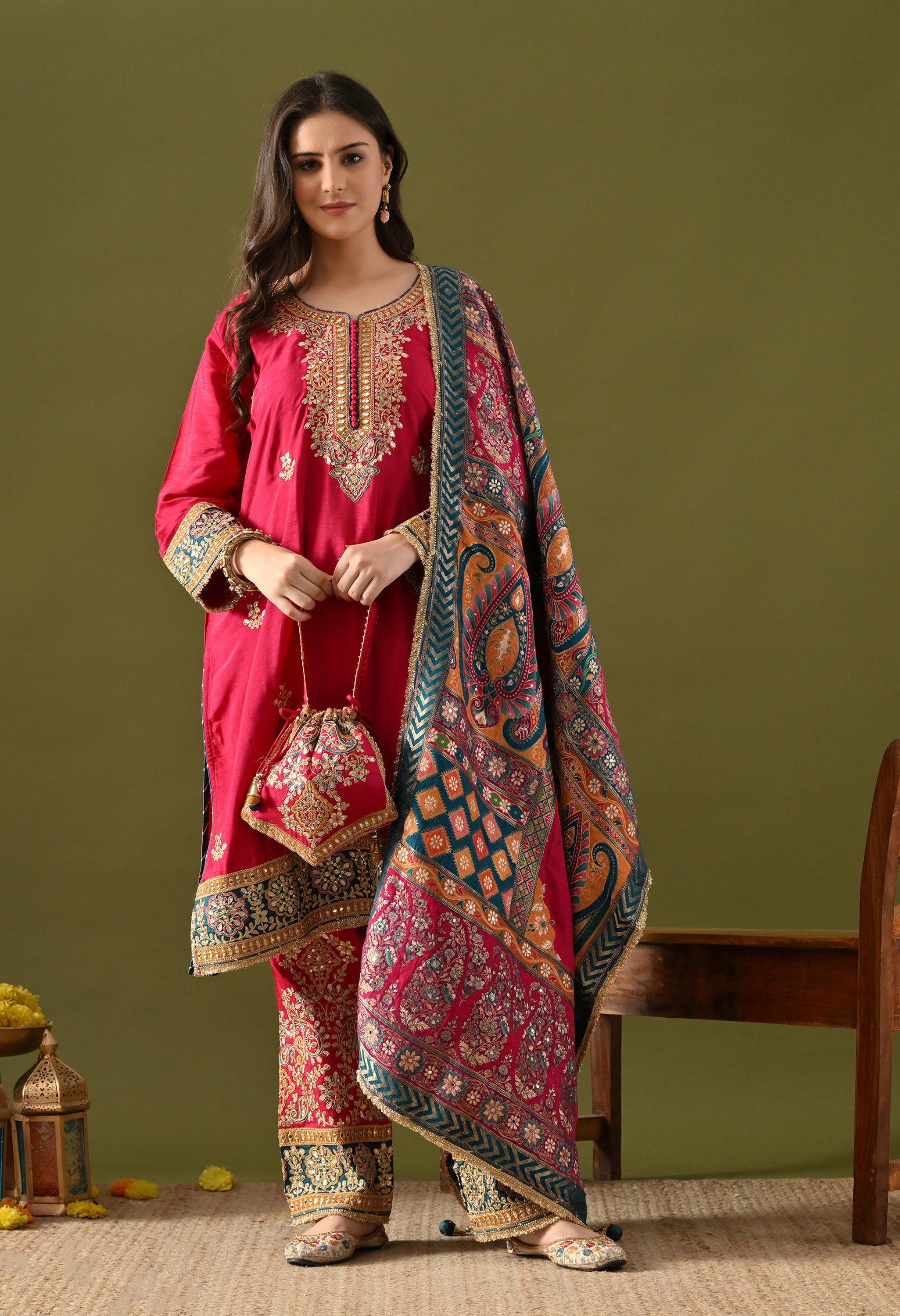 Pink Kurta Set