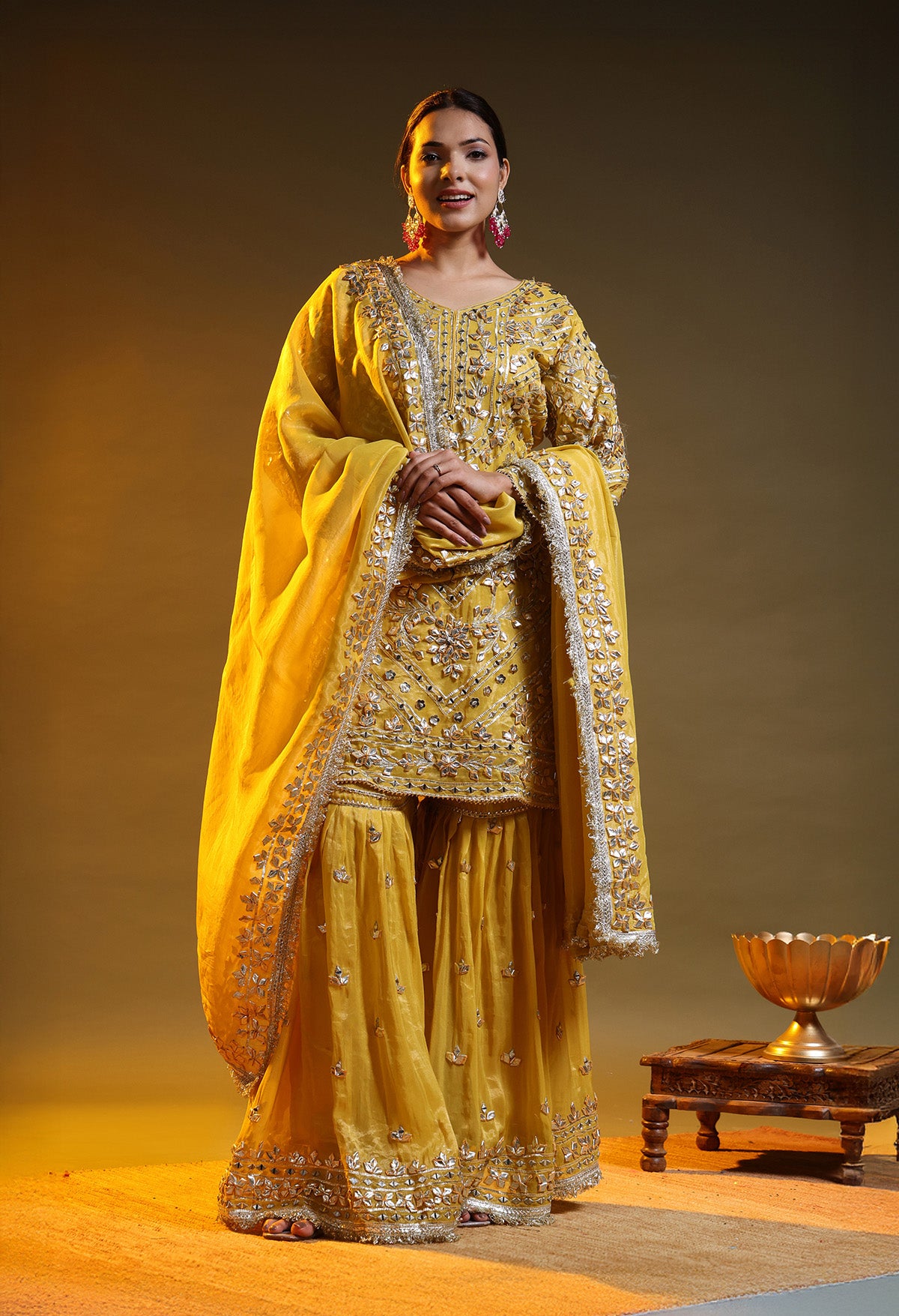 Yellow Gharara Set