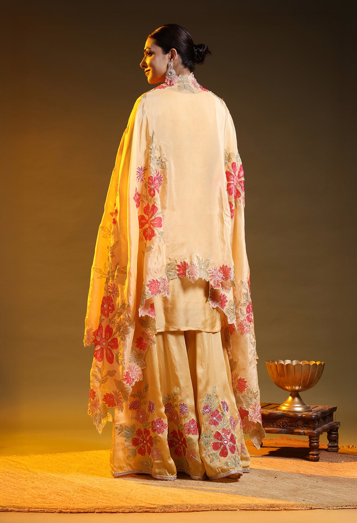 Yellow Sharara Set