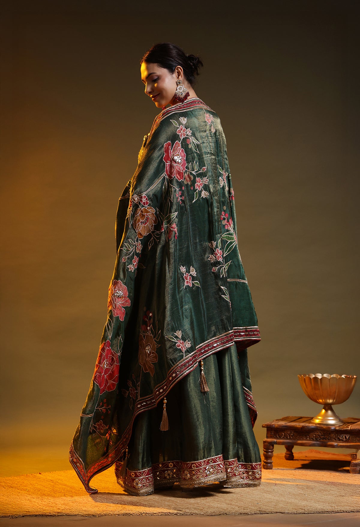 Green Anarkali Set