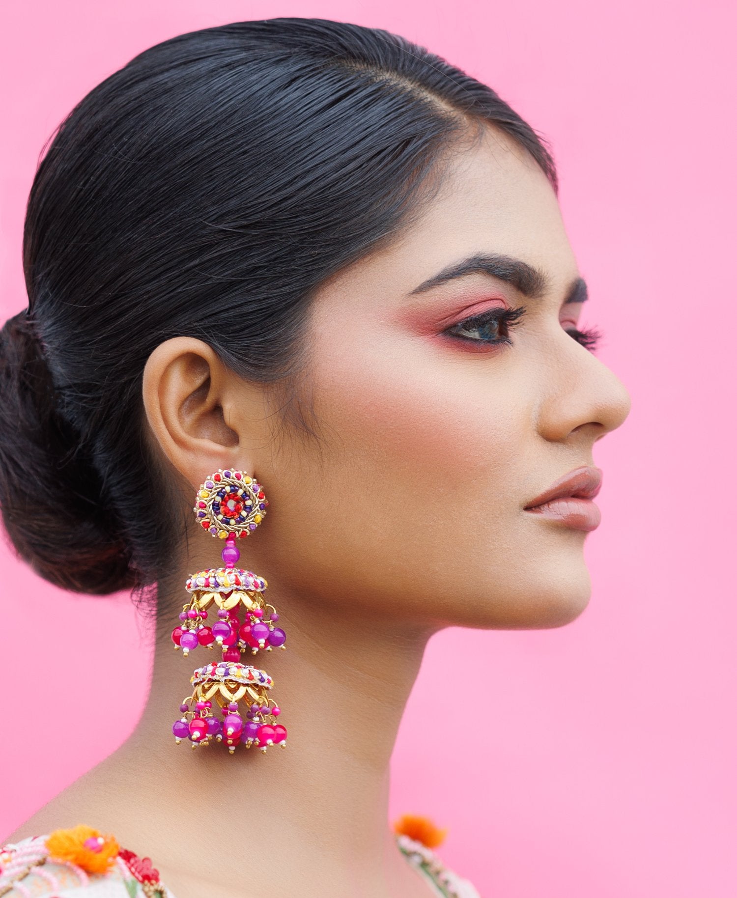 Two Layered Anar Jhumka