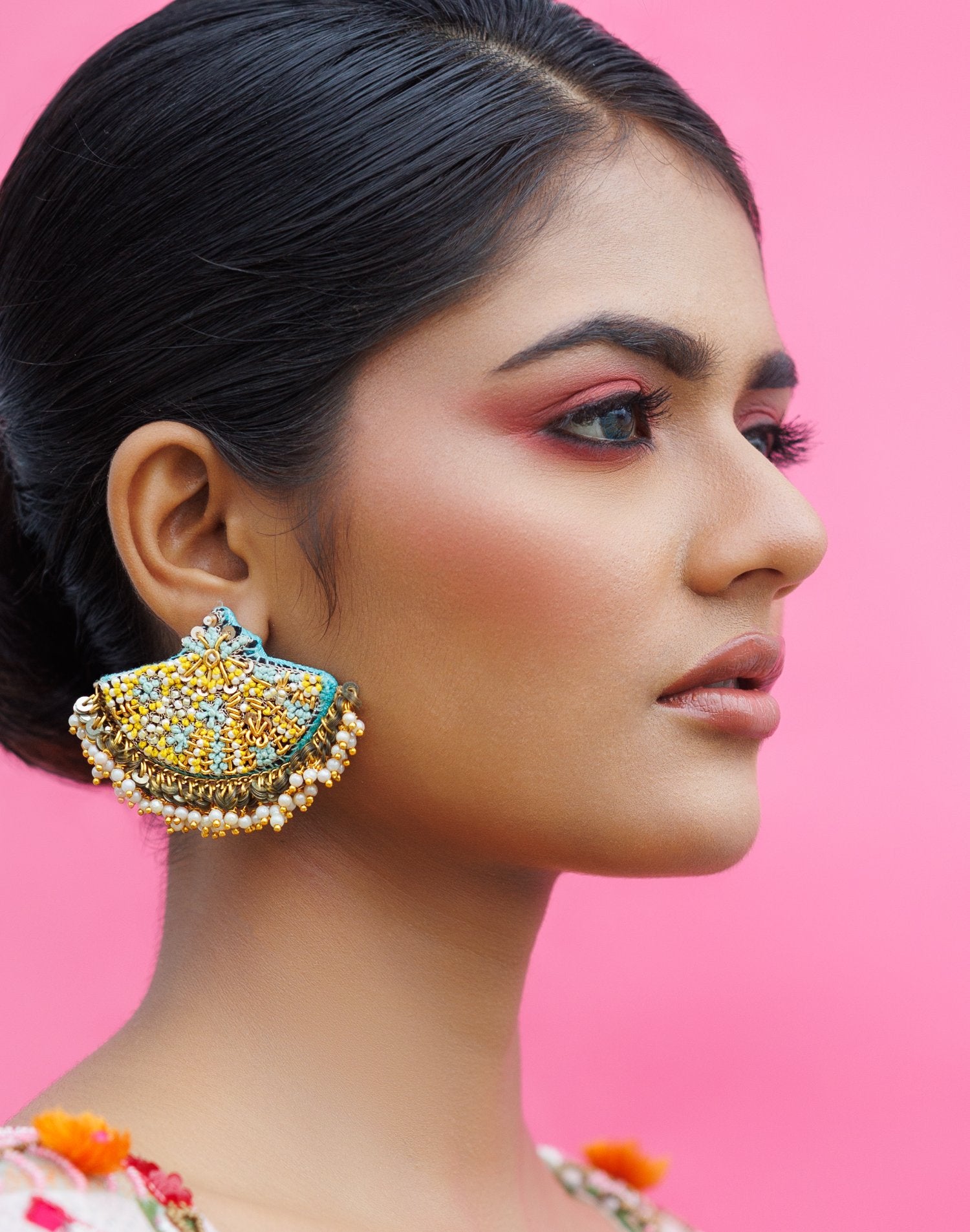 Chic Half Moon Stud Earrings