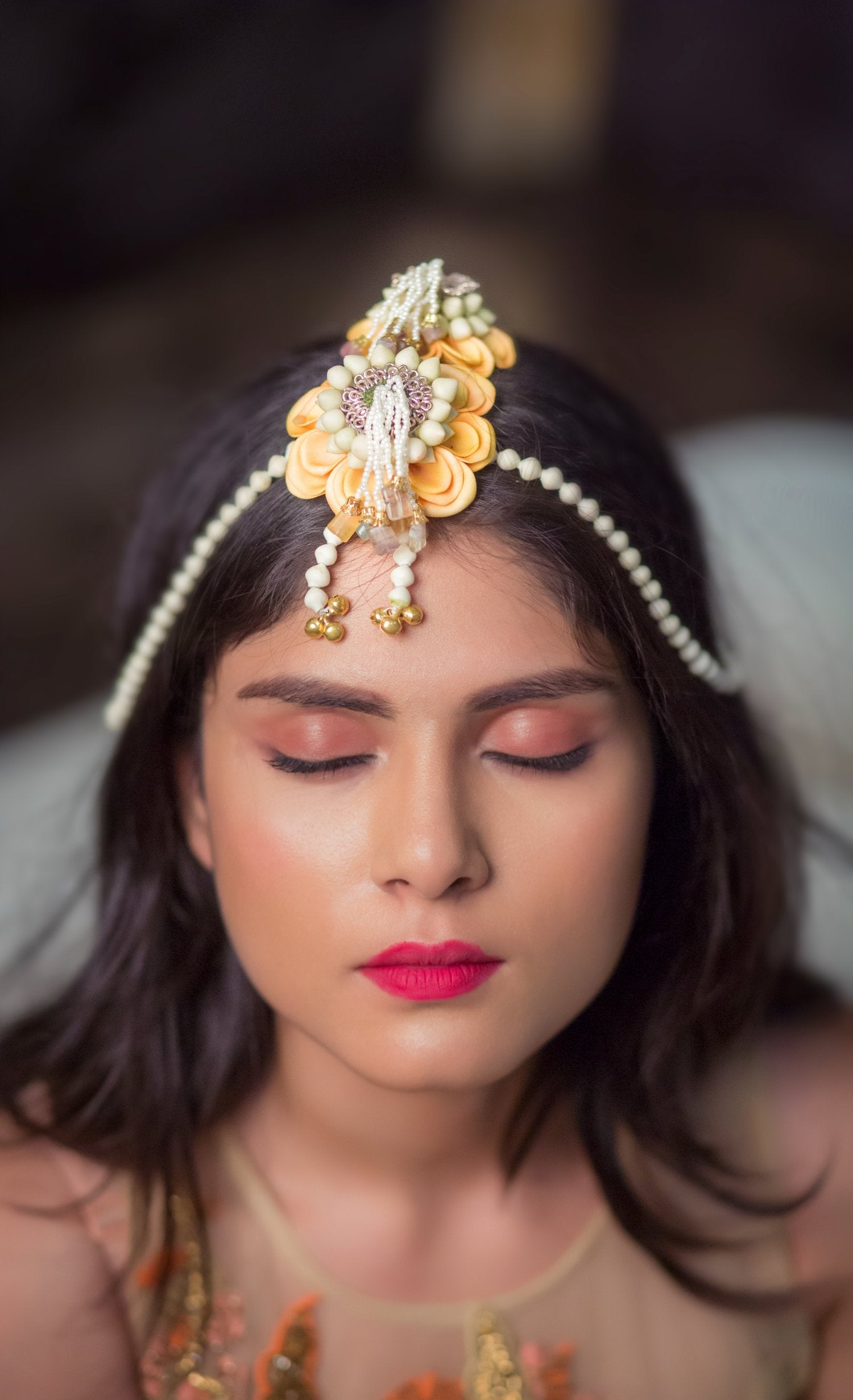 Peach Perfection Bridal Maathpathi