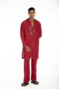 Load image into Gallery viewer, Maroon Embroidered Kurta Set
