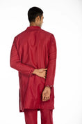 Load image into Gallery viewer, Maroon Embroidered Kurta Set
