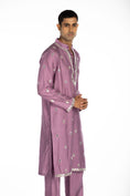 Load image into Gallery viewer, Lavender Embroidered Kurta Set
