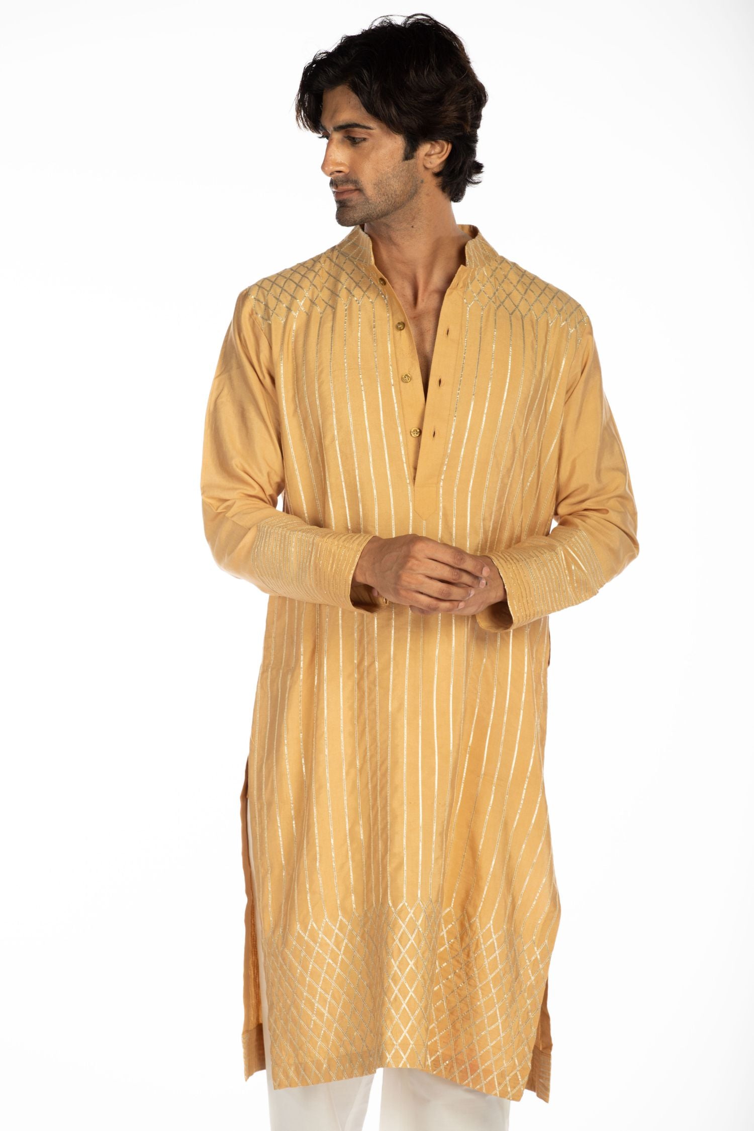 Ivory Embroidered Kurta Set