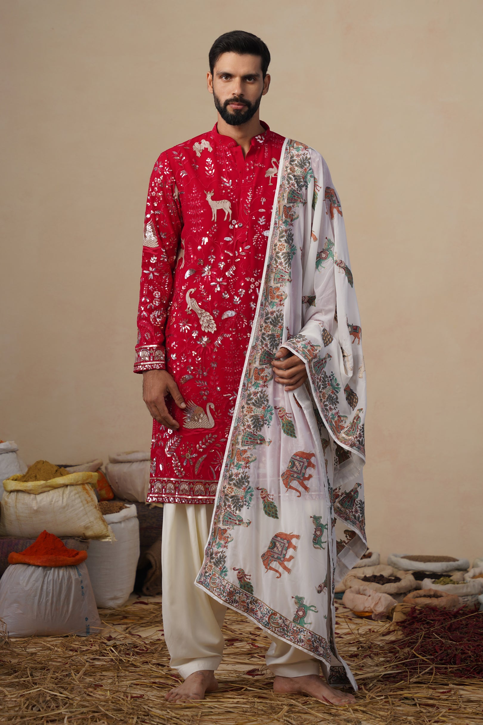 VYOM HOT PINK KURTA SET