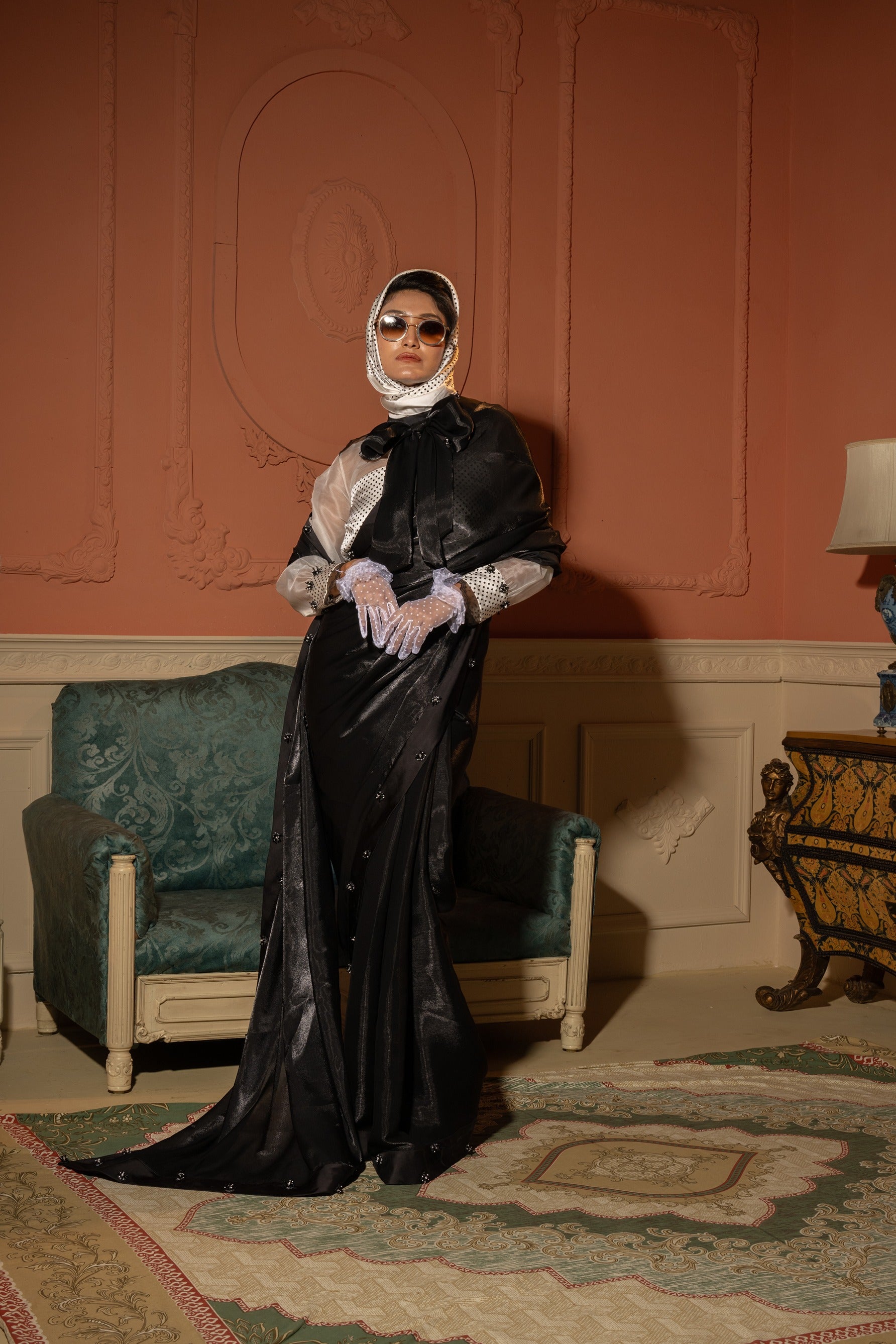 Midnight Grace Saree