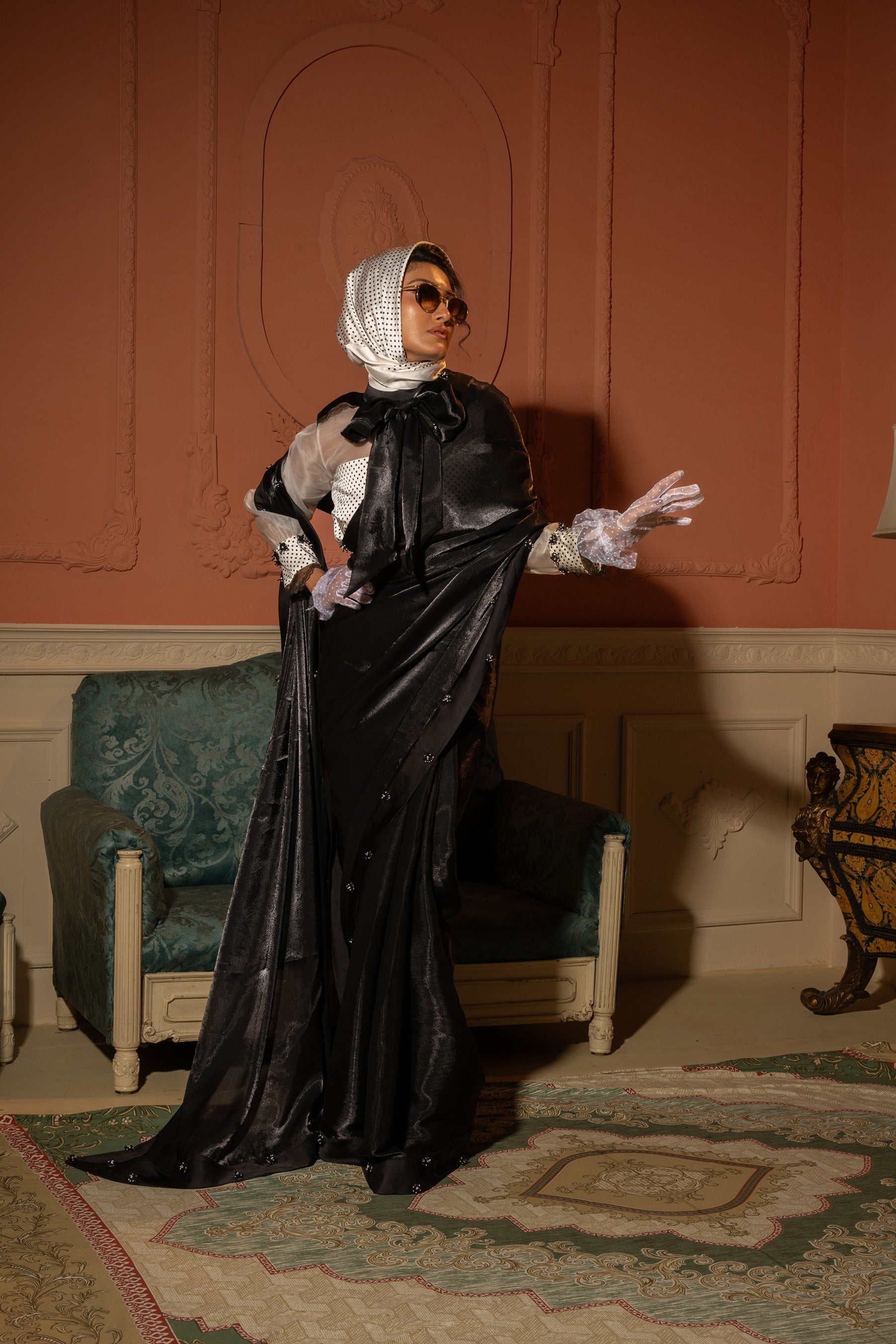 Midnight Grace Saree