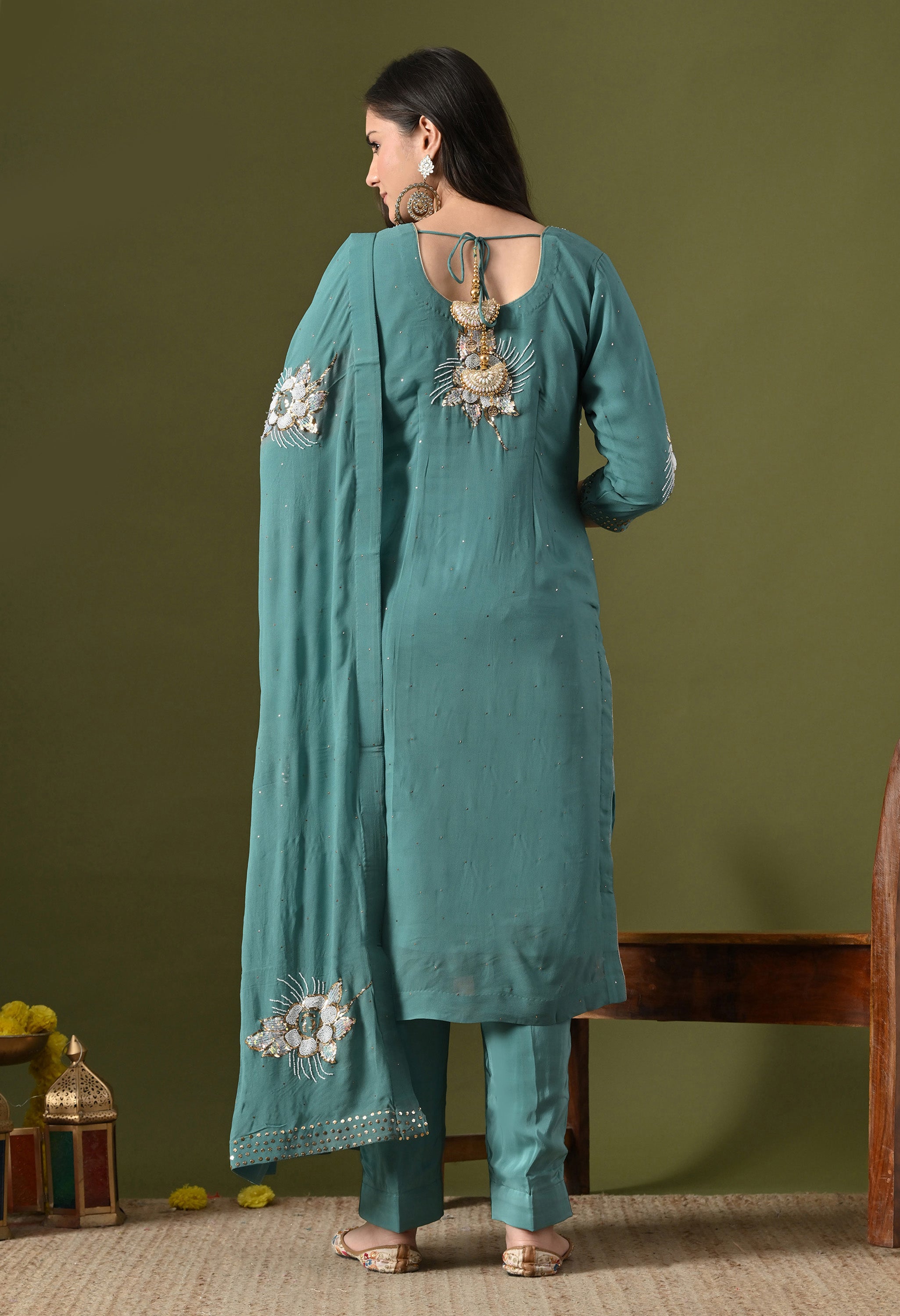 Pista Green Kurta Set