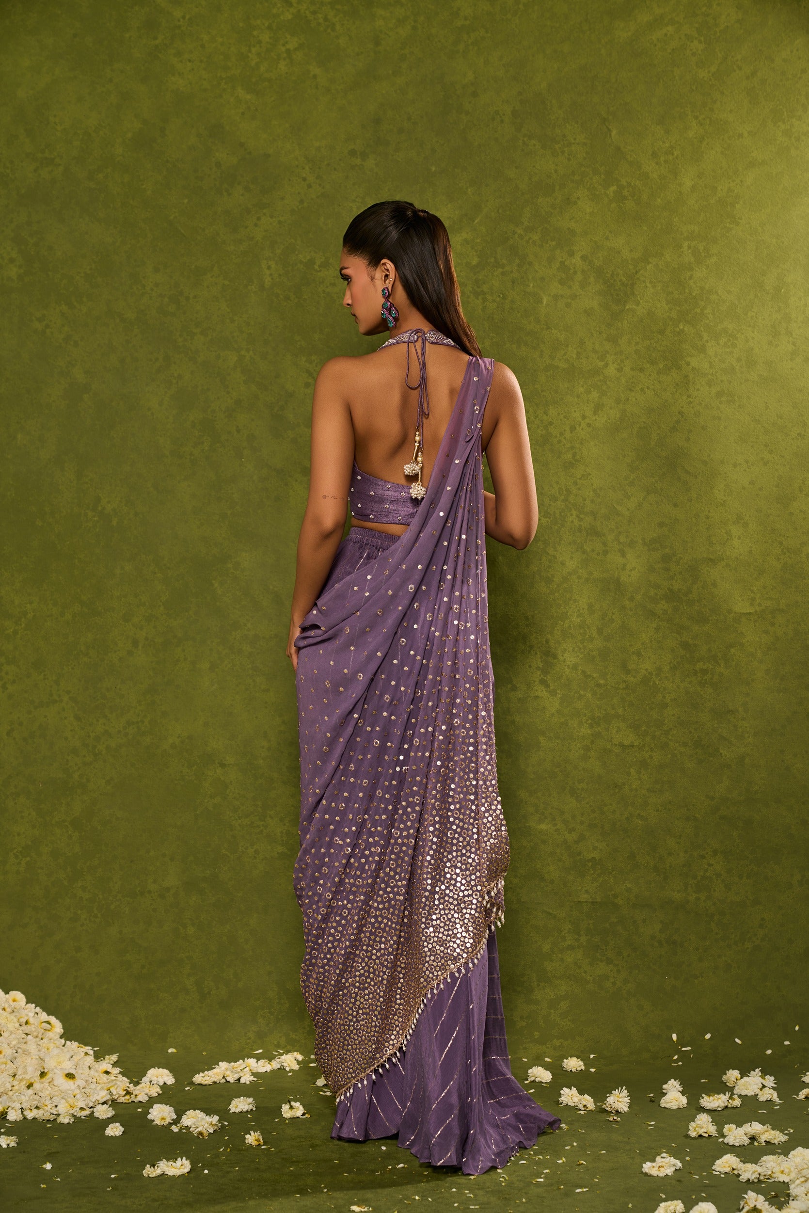 HUNAR DRAPE DUPATTA WITH PANTS