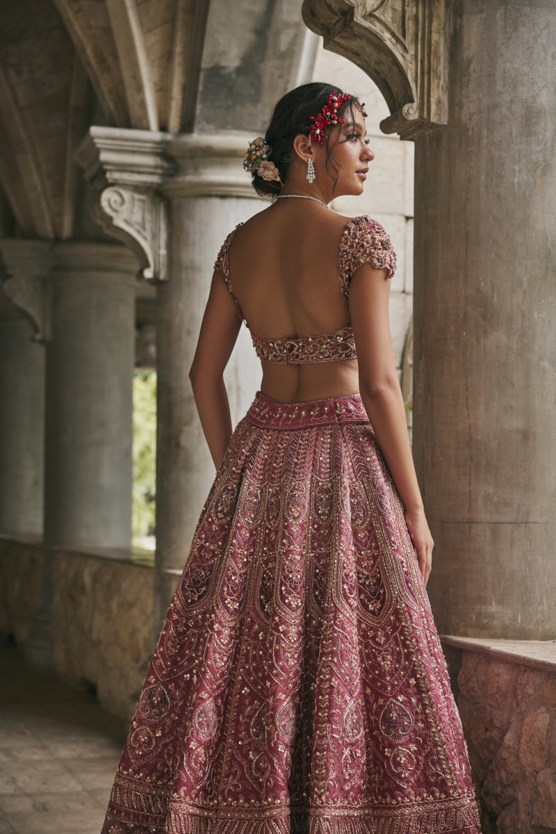 Dusk in Blossam Lehenga set