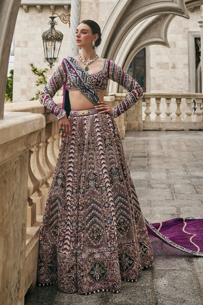 Wisper of Wine Lehenga Set