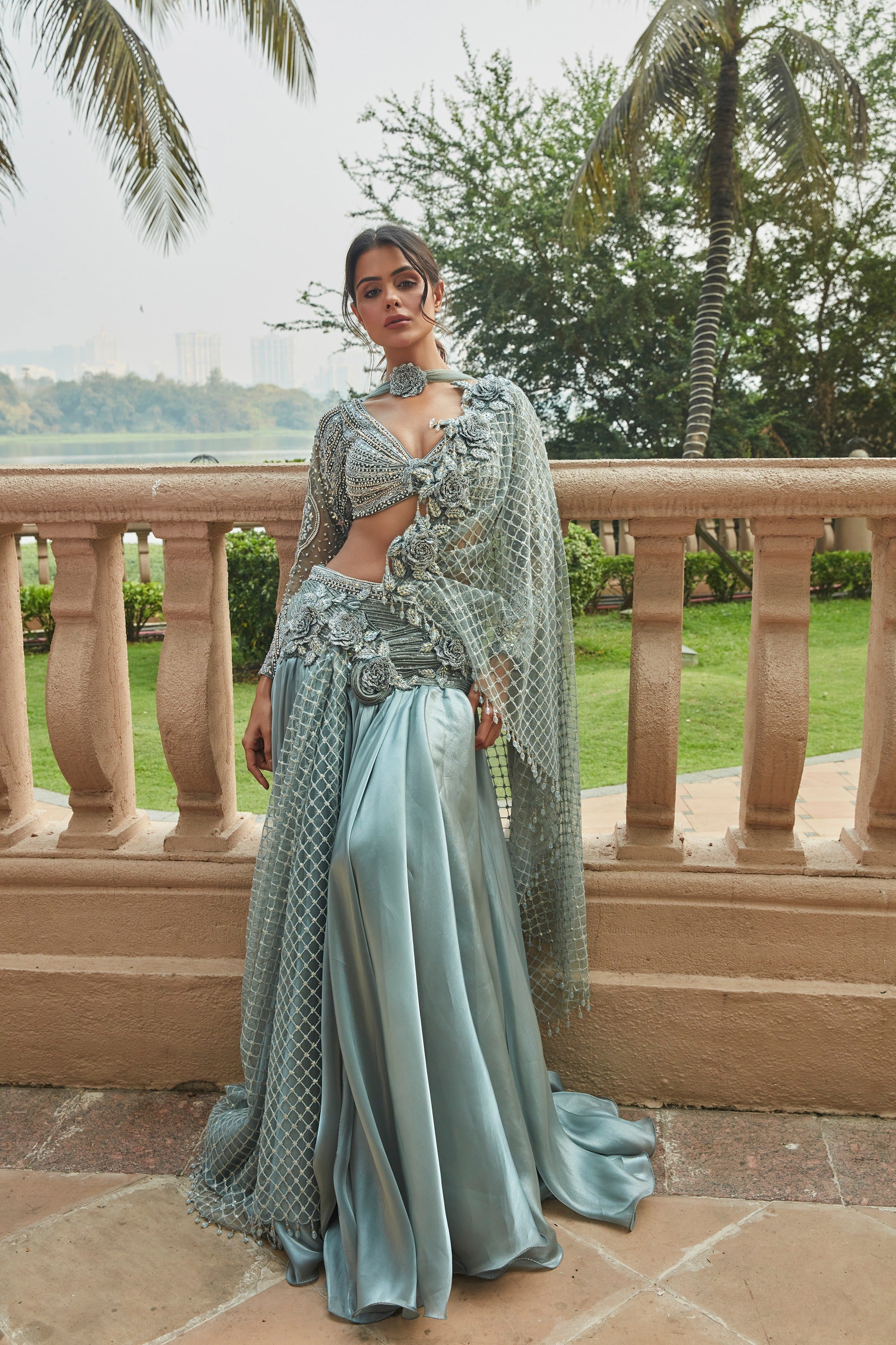 Fern Green Ethnic Lehenga Set