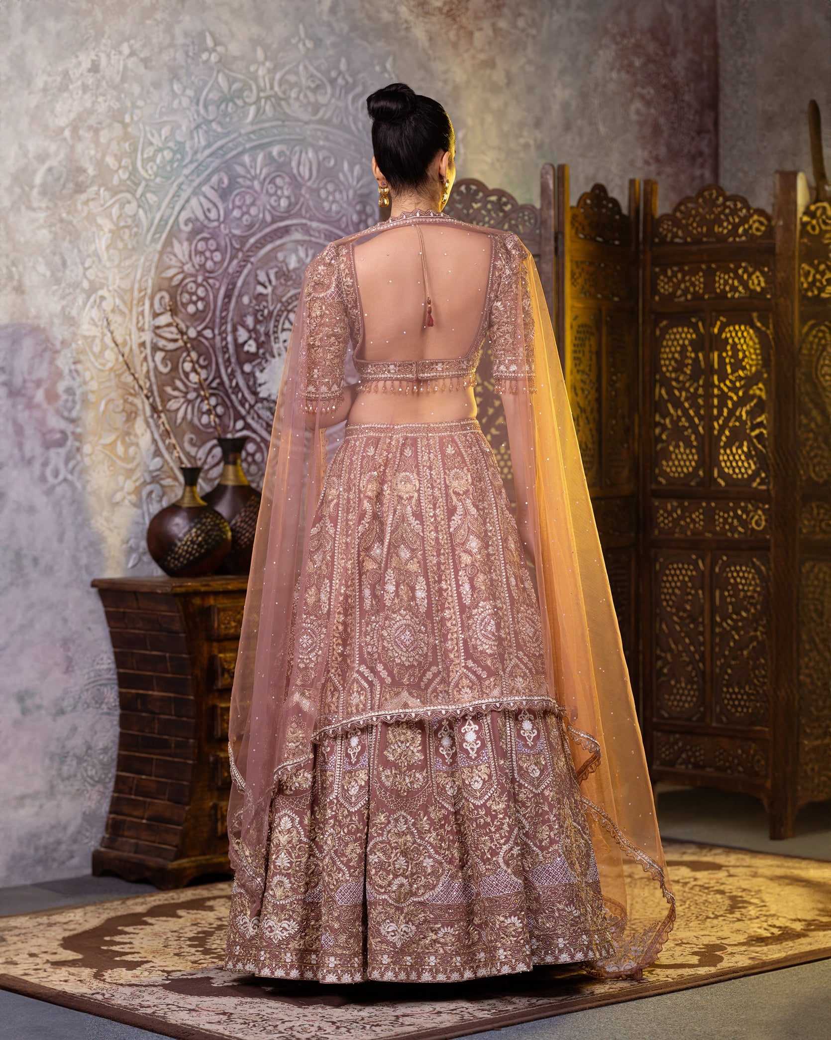 Zahira Brown Sugar Lehenga Choli