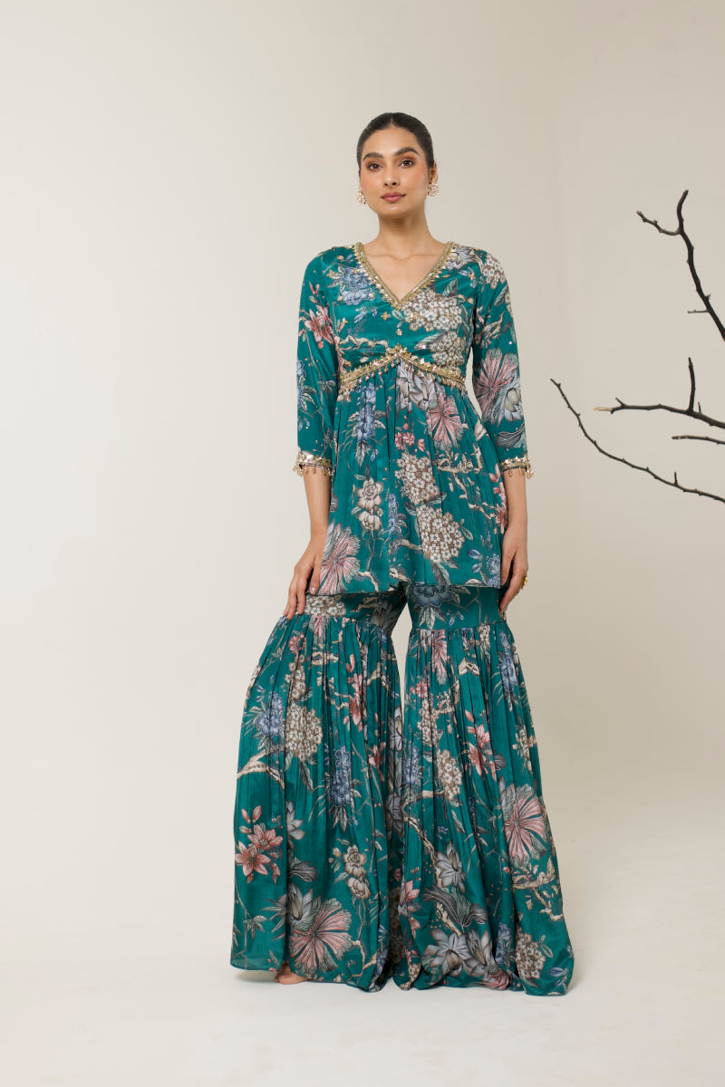 BLOOMSCAPE GHARARA SET