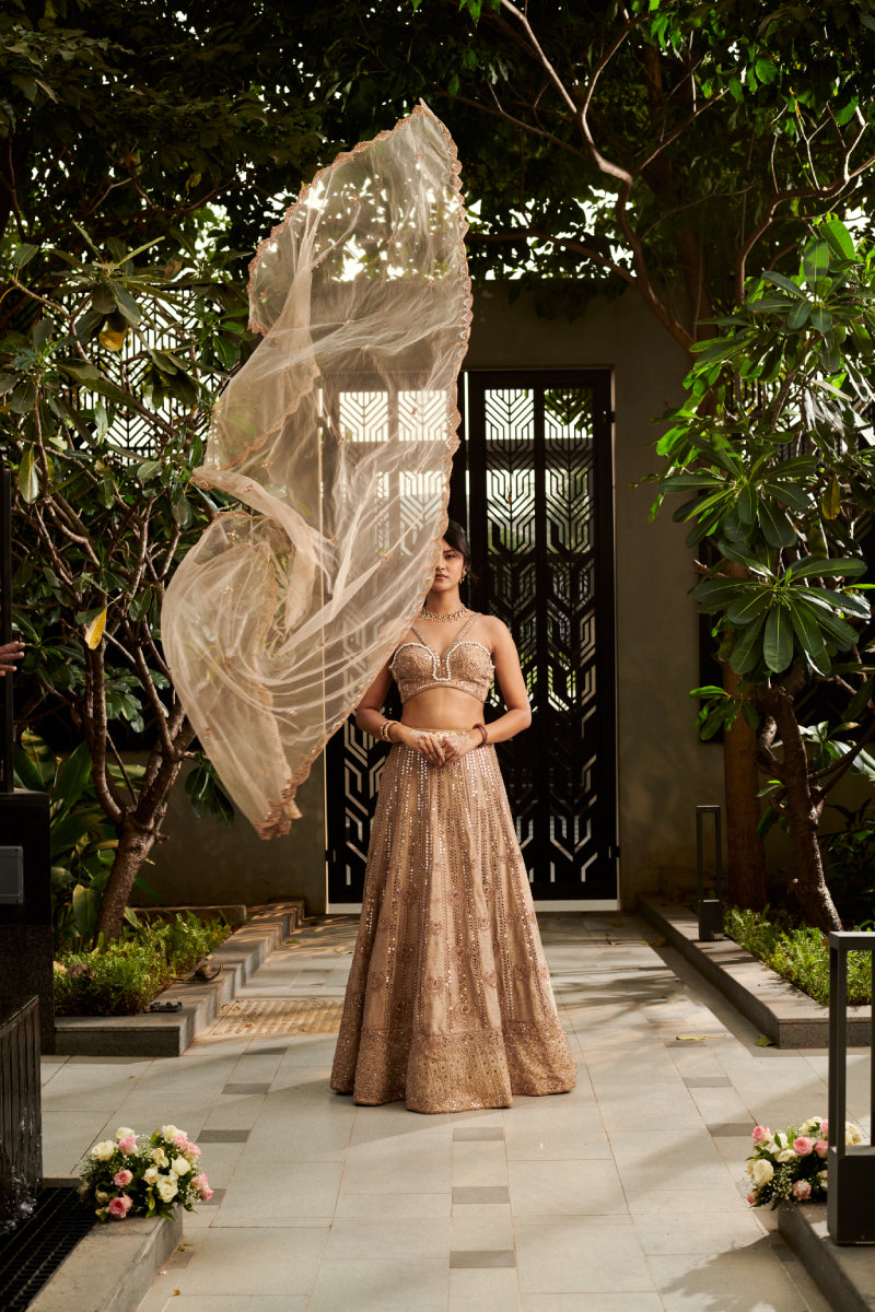 Golden Lehenga Set