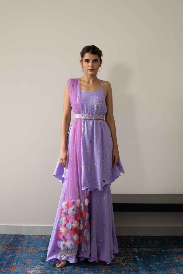 Lilac Firework Sharara