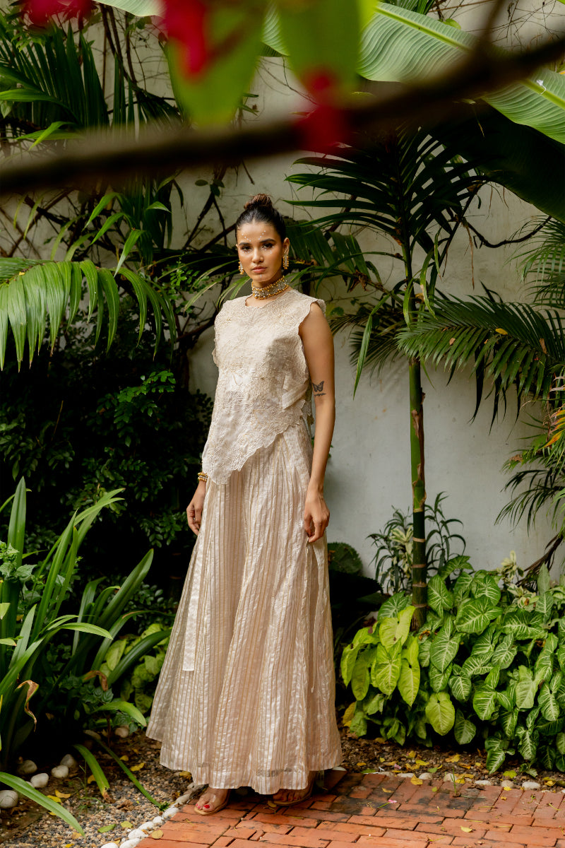 Lorena - Overlay, bustier & skirt set