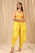 Load image into Gallery viewer, Peplum With Cowl Dhoti
