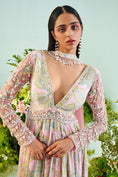 Load image into Gallery viewer, Amara Pink Anarkali Set- front view
