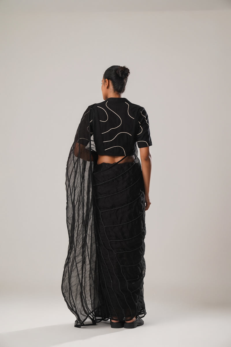 MJ BLACK DORI SAREE