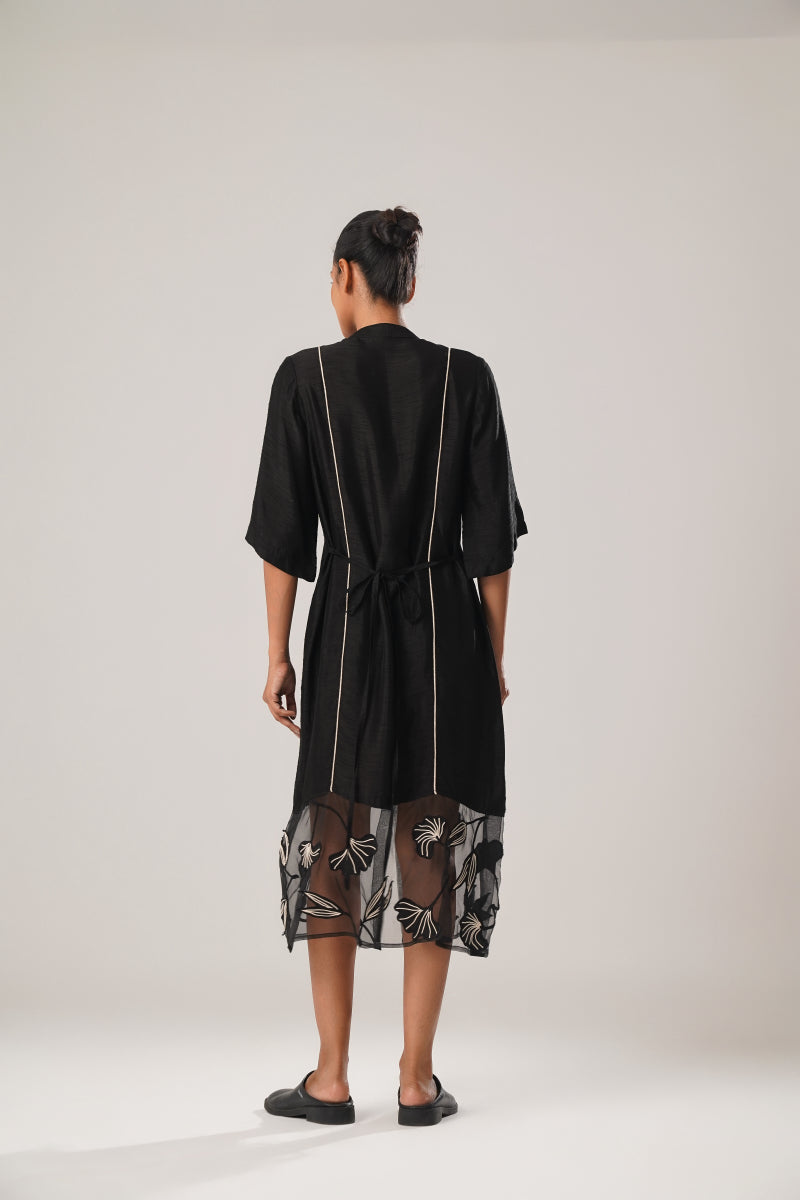 MJ ORGANZA PANEL DRESS