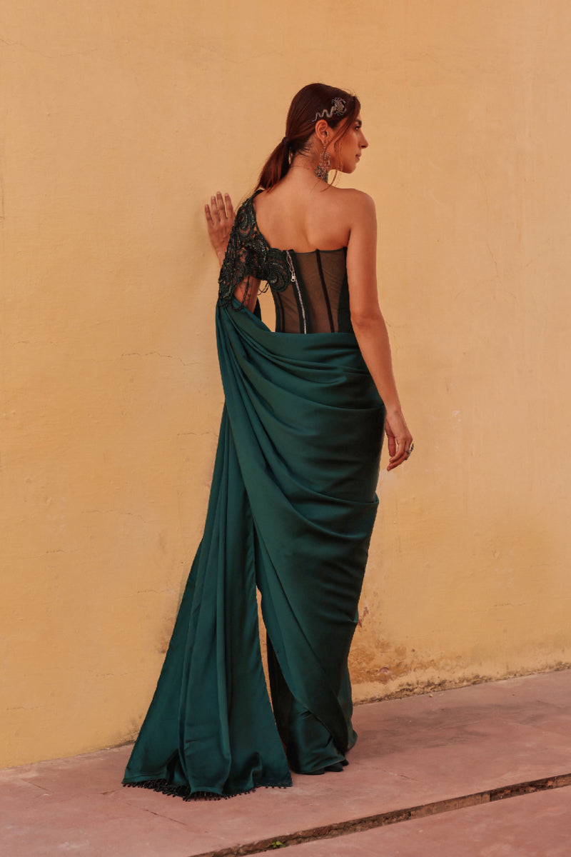 Victoria Cutwork saree