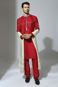 Load image into Gallery viewer, Red Embroidered Kurta Set
