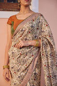 Load image into Gallery viewer, Anar Jaal Contrast Border Saree with Color Block Choli - Set of 2
