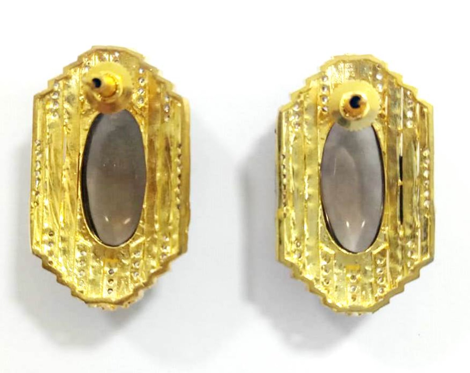 Uber And Unique Black Stone Earrings