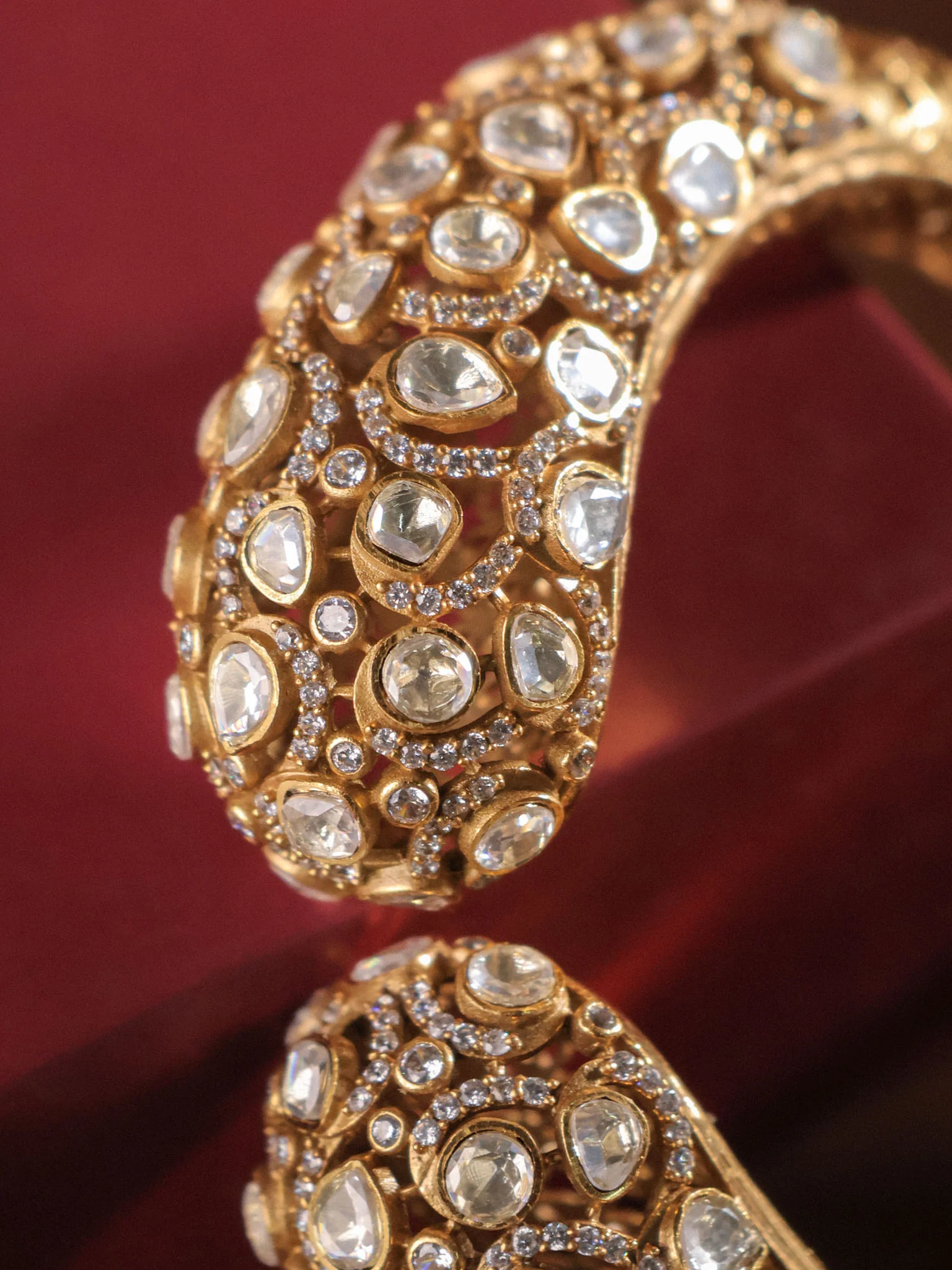 Zarvika Moissanite Kundan Kada