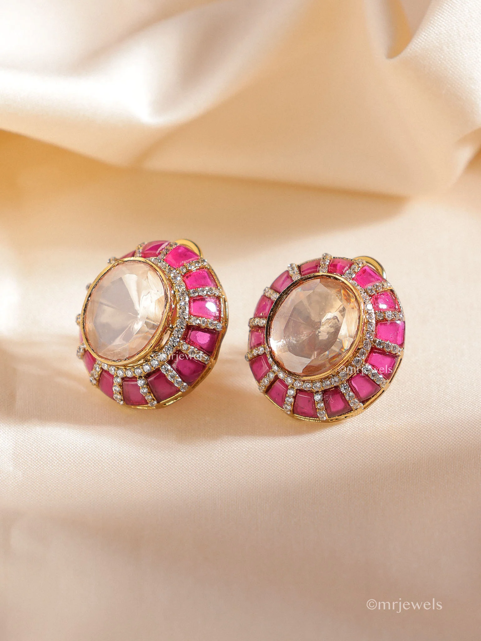 Royal Polki Stud Earrings