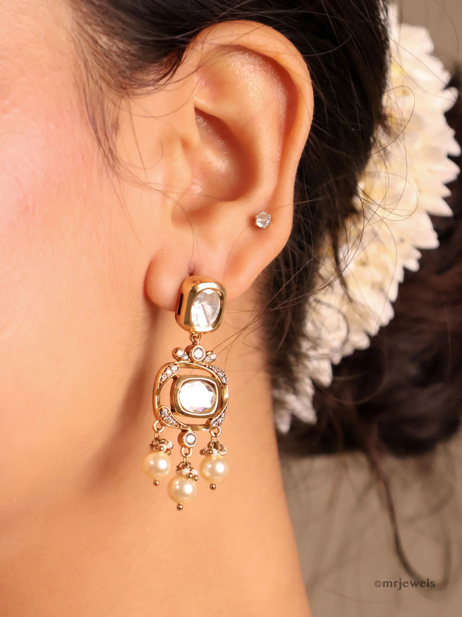 Victorian Kundan Pearl Necklace