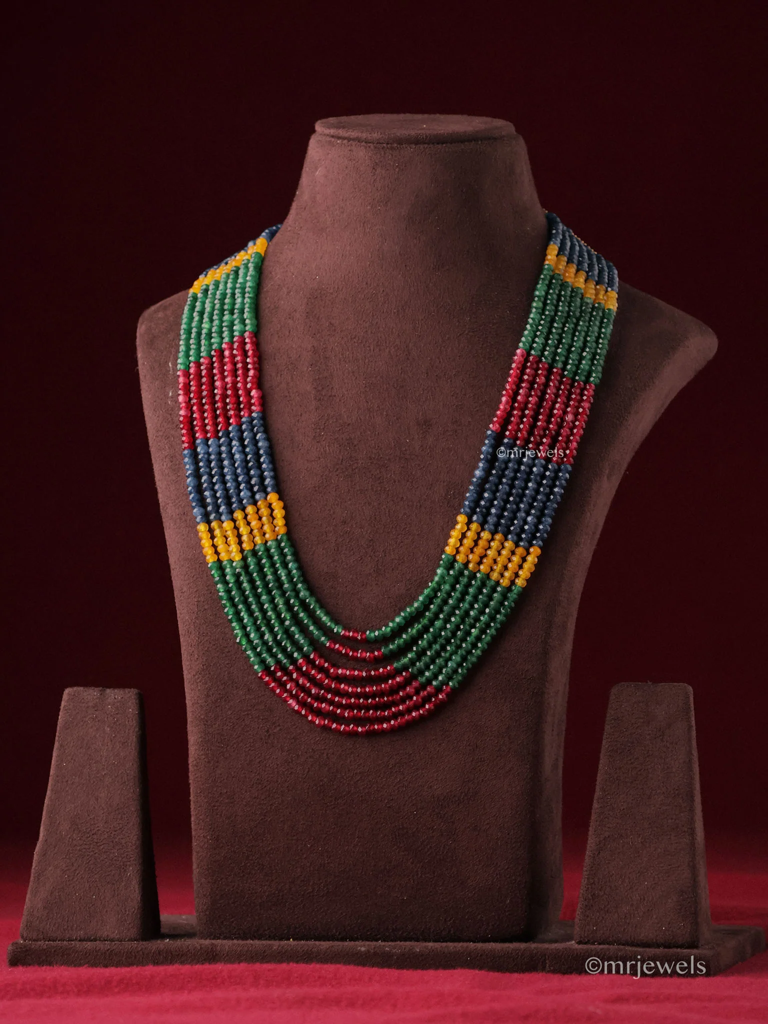 Multicolor Layered Collar Necklace