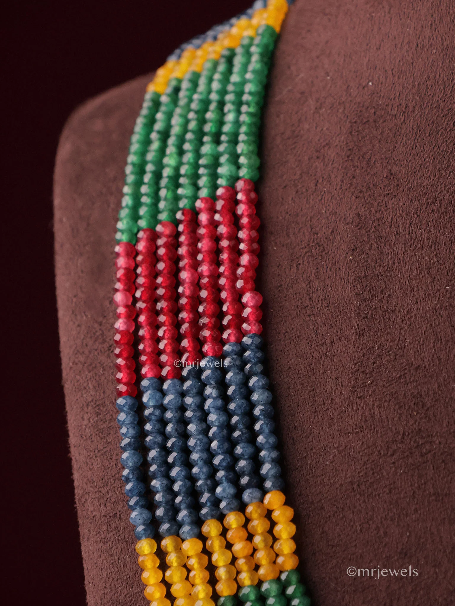 Multicolor Layered Collar Necklace